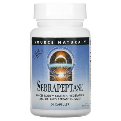 Source Naturals, Serrapeptase, 60 Capsules