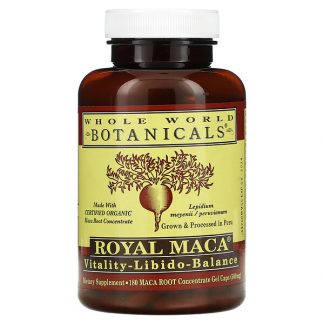 Whole World Botanicals, Royal Maca, 250 mg, 180 Gel Caps