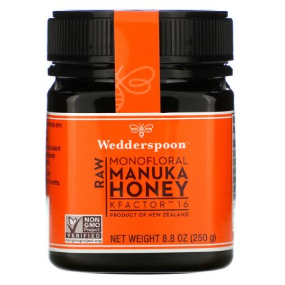 Wedderspoon, Raw Monofloral Manuka Honey, KFactor 16, 8.8 oz (250 g)