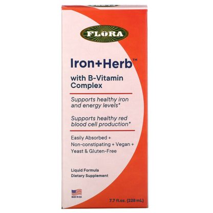 Flora, Iron+ Herb With B-Vitamin Complex, 7.7 fl oz ( 228 ml)