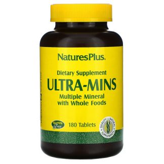 NaturesPlus, Ultra-Mins, Multiple Mineral with Whole Foods, 180 Tablets