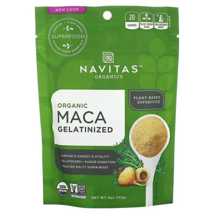 Navitas Organics, Organic Maca, Gelatinized, 4 oz (113 g)