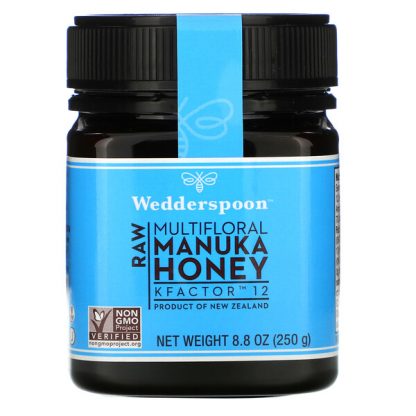 Wedderspoon, Raw Multifloral Manuka Honey, KFactor 12, 8.8 oz (250 g)