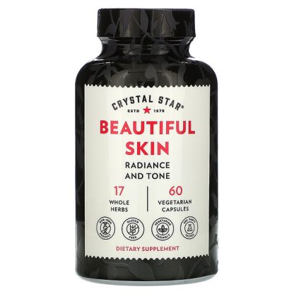 Crystal Star, Beautiful Skin, 60 Vegetarian Capsules