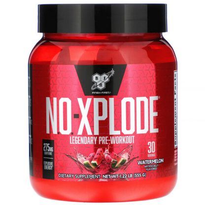 BSN, N.O.-Xplode, Legendary Pre-Workout, Watermelon, 1.22 lb (555 g)