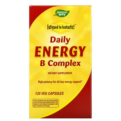 Nature's Way, Fatigued to Fantastic!, Daily Energy B Complex, 120 Veg Capsules