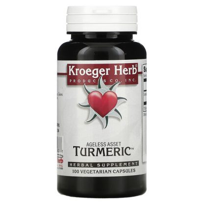 Kroeger Herb Co, Turmeric, 100 Vegetarian Capsules