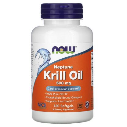 NOW Foods, Neptune Krill Oil, 500 mg, 120 Softgels