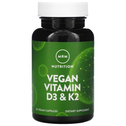 MRM, Vegan Vitamin D3 & K2, 60 Vegan Capsules