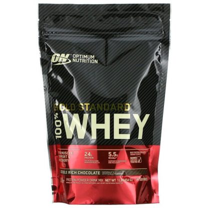 Optimum Nutrition, Gold Standard 100% Whey, Double Rich Chocolate, 1 lb (454 g)