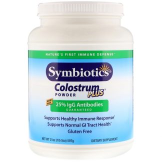 Symbiotics, Colostrum Plus, Powder, 1.3 lbs (597 g)