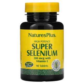 NaturesPlus, High Potency Super Selenium, 200 mcg, 90 Tablets