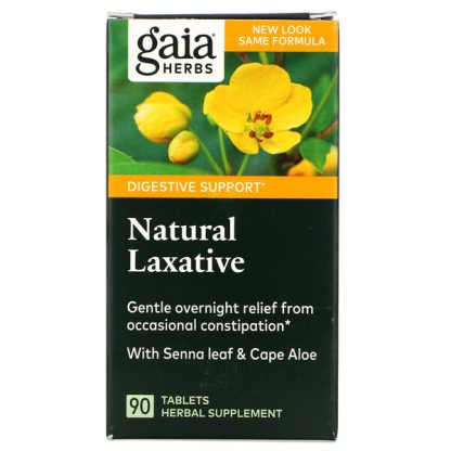 Gaia Herbs, Natural Laxative, 90 Tablets