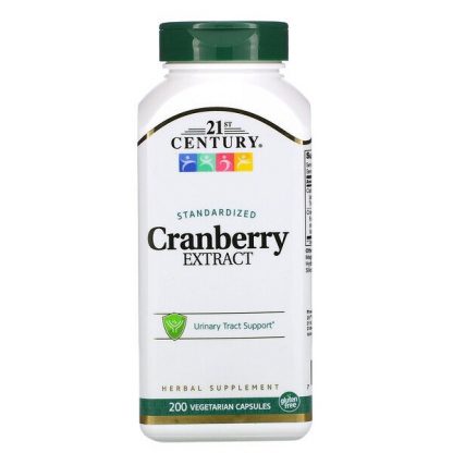 21st Century, Cranberry Extract, Standardized, 200 Vegetarian Capsules