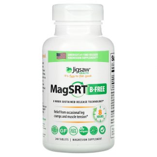 Jigsaw Health, MagSRT B-Free, Time-Release Magnesium, 240 Tablets