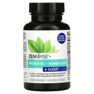 Zenwise Health, Probiotic + Kombucha + Sleep, 60 Vegetable Capsules