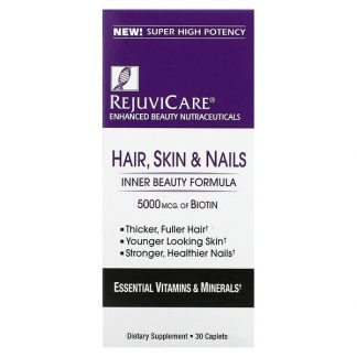 Rejuvicare, Hair, Skin & Nails, Inner Beauty Formula, 30 Caplets