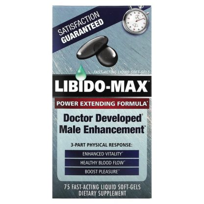 appliednutrition, Libido-Max, 3-Part Physical Response, 75 Fast-Acting Liquid Soft-Gels