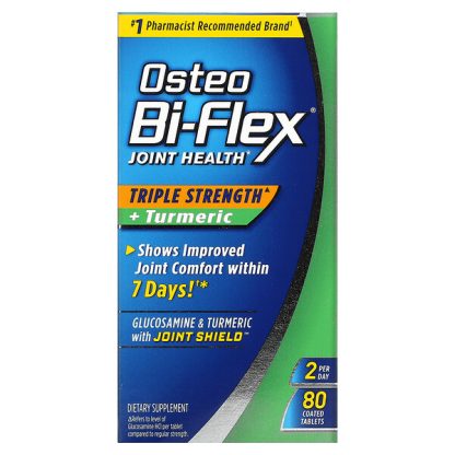 Osteo Bi-Flex, Joint Health, Triple Strength + Turmeric, 80 Coated Tablets