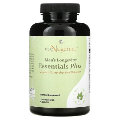 Econugenics, Men's Longevity Essentials Plus, 180 Vegetable Capsules