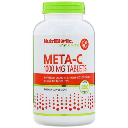 NutriBiotic, Immunity, Meta-C, 1,000 mg, 250 Vegan Tablets