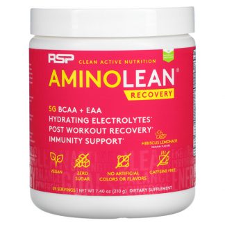 RSP Nutrition, AminoLean Recovery, Hibiscus Lemonade, 7.40 oz (210 g)