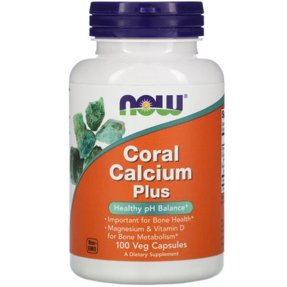 NOW Foods, Coral Calcium Plus, 100 Veg Capsules