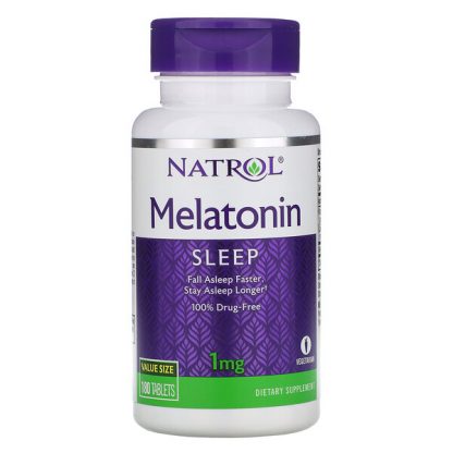 Natrol, Melatonin, 1 mg, 180 Tablets