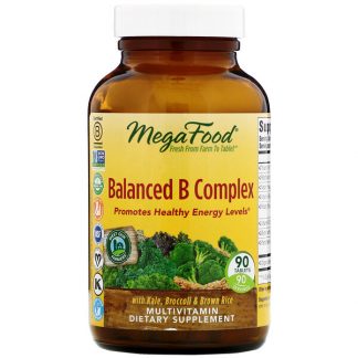 MegaFood, Balanced B Complex, 90 Tablets