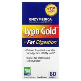 Enzymedica, Lypo Gold, For Fat Digestion, 60 Capsules