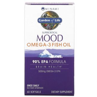 Minami Nutrition, Supercritical Mood Omega-3 Fish Oil, 500 mg, 60 Softgels