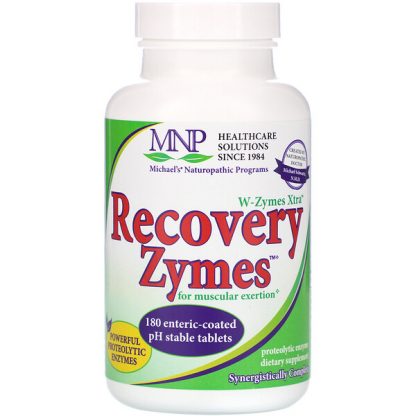 Michael's Naturopathic, W-Zymes Xtra, Recovery Zymes, 180 Enteric-Coated Tablets