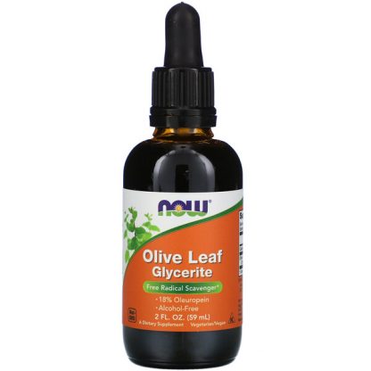 NOW Foods, Olive Leaf Glycerite, 2 fl oz (59 ml)