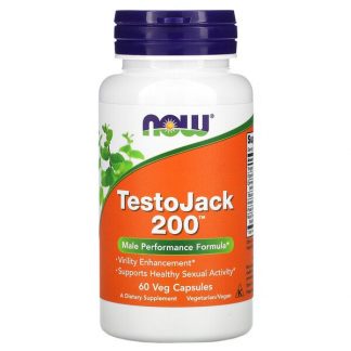 NOW Foods, TestoJack 200, 60 Veg Capsules