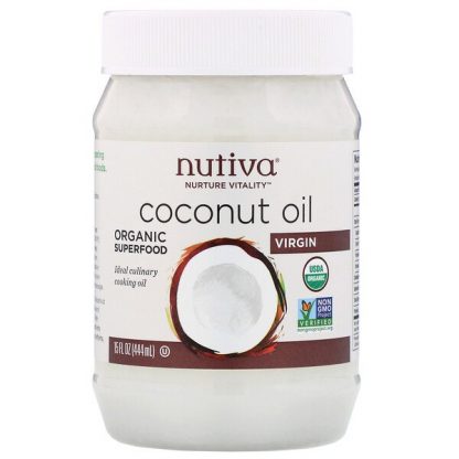 Nutiva, Organic Coconut Oil, Virgin, 15 fl oz (444 ml)