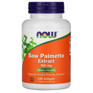 NOW Foods, Saw Palmetto Extract, 160 mg, 240 Softgels