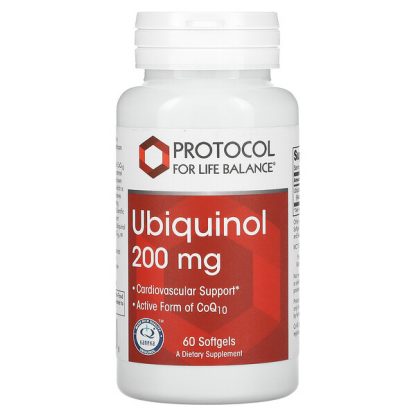 Protocol for Life Balance, Ubiquinol, 200 mg, 60 Softgels