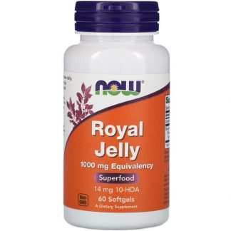 NOW Foods, Royal Jelly, 1,000 mg, 60 Softgels