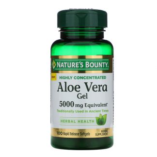 Nature's Bounty, Aloe Vera Gel, 5,000 mg Equivalent, 100 Rapid Release Softgels