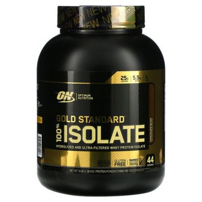 Optimum Nutrition, Gold Standard 100% Isolate, Chocolate Bliss, 3 lb (1.36 kg)