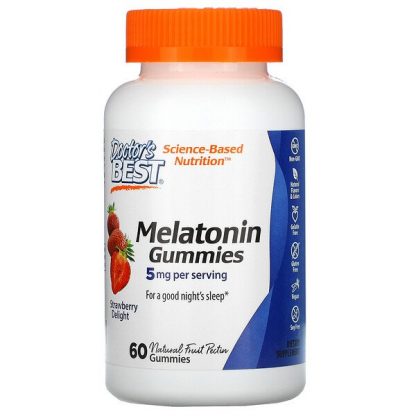 Doctor's Best, Melatonin Gummies, Strawberry Delight, 2.5 mg, 60 Gummies