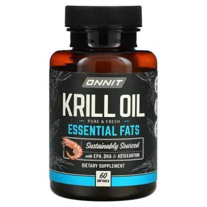 Onnit, Krill Oil, Essential Fats, 60 Softgels