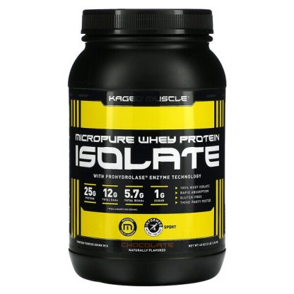 Kaged Muscle, MicroPure Whey Protein Isolate, Chocolate, 3 lb (1.36 kg)