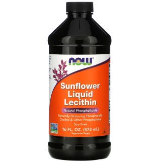 NOW Foods, Sunflower Liquid Lecithin, 16 fl oz (473 ml)