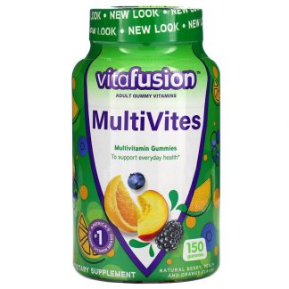 VitaFusion, MultiVites, Multivitamin Gummies, Natural Berry, Peach & Orange , 150 Gummies