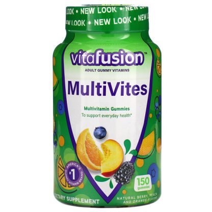 VitaFusion, MultiVites, Multivitamin Gummies, Natural Berry, Peach & Orange , 150 Gummies