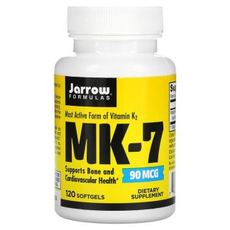 Jarrow Formulas, MK-7, Vitamin K2 as MK-7, 90 mcg, 120 Softgels