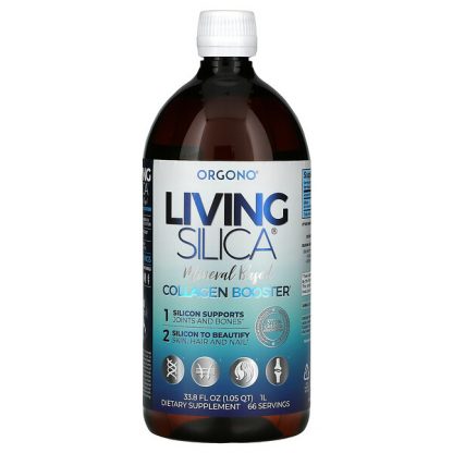 Silicium Laboratories, Orgono Living Silica, Collagen Booster, 33.8 fl oz (1 L)