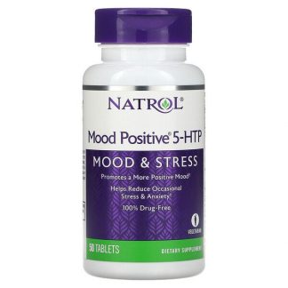 Natrol, Mood Positive 5-HTP, 50 Tablets