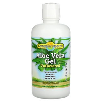 Dynamic Health Laboratories, Aloe Vera Gel, 100% Juice, Unflavored, 32 fl oz (946 ml)